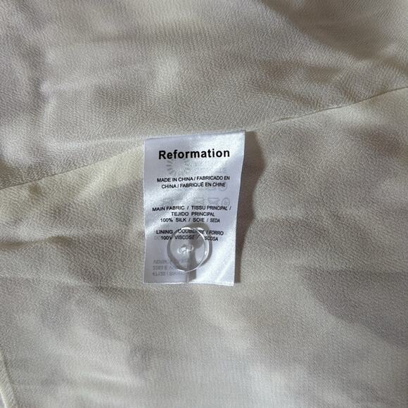 Reformation Earl Silk Square Neck Maxi Dress Size 2 Crista Pink Floral - Picture 5 of 5